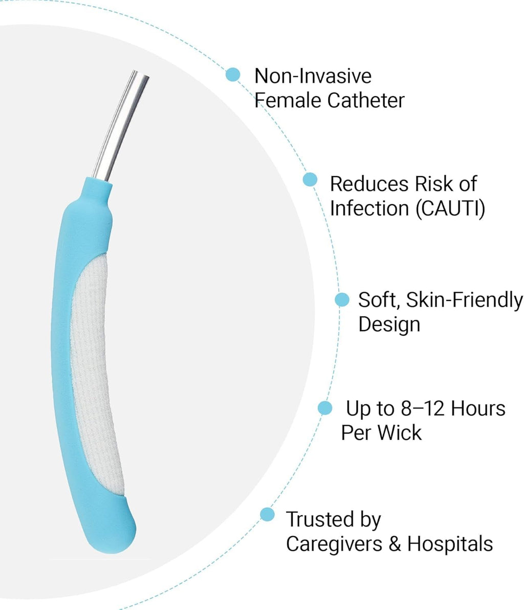 30 pack Female External Catheter, External Urine Collection Accessories with Soft & Comfortable Design for Daily Care